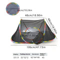 Foldable mesh cat roll cage pet toy in one of five geometric shapes: hexagonal, long straight, square, tee, or tent.