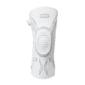 Grey-white sports knee pads for basketball running football badminton in M L XL sizes