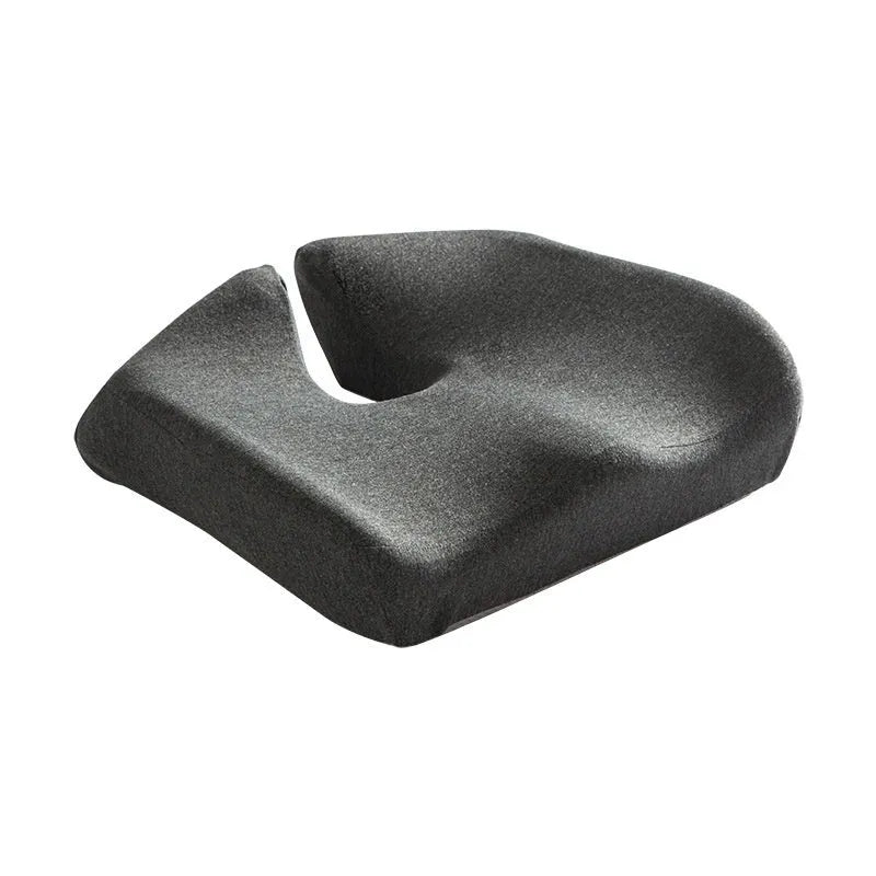 Memory foam office chair cushion in grey colour with 36x40x11cm dimensions