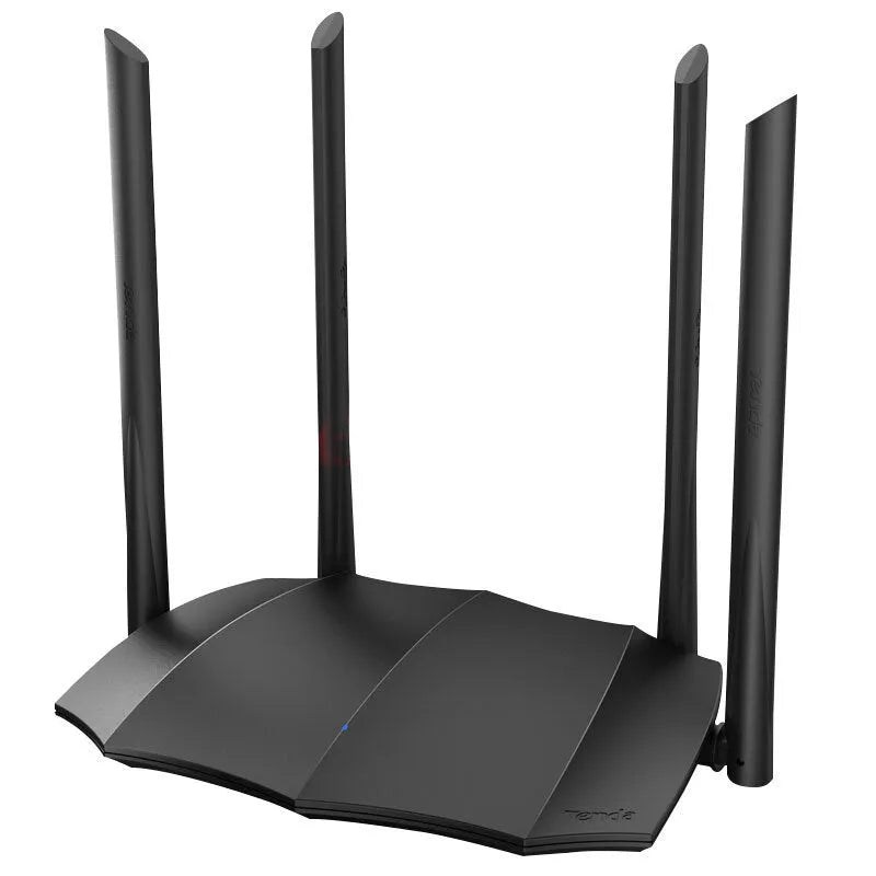 AC8 dual-band wireless router with Gigabit LAN ports measuring 365mm wide