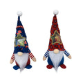 Faceless baby doll and Rudolf reindeer fabric Christmas ornaments with candy bag