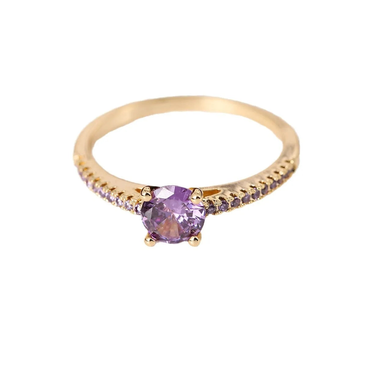 Copper geometric hexagon ring with electroplated finish in various colour options.