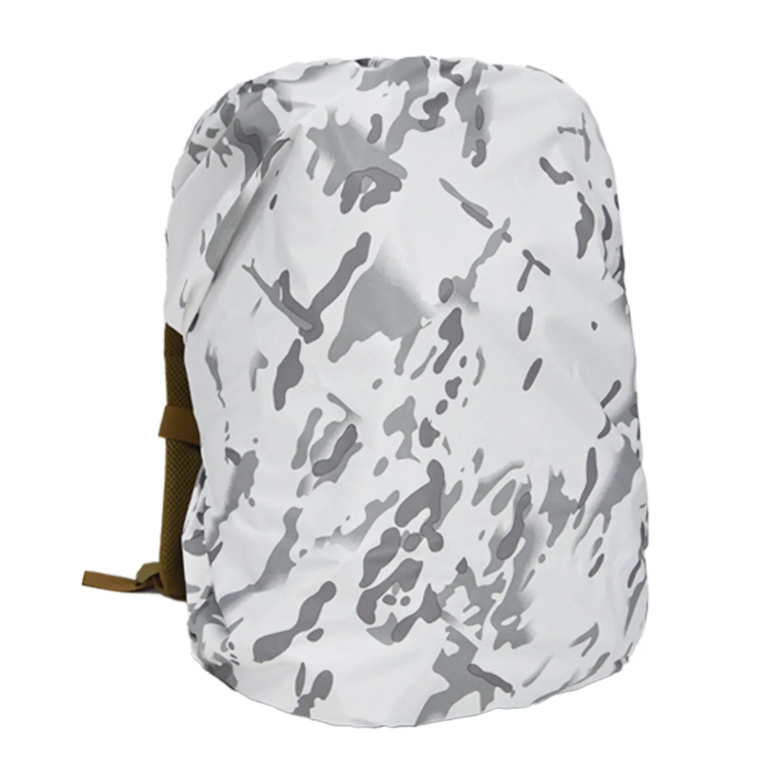 Army green PU material backpack rain cover for outdoor mountaineering and hiking.