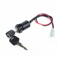 Waterproof electric car door lock with plastic housing and electrical connectors for automotive central locking systems