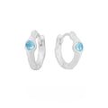 Women's burnt silver geometric ear clip made from 925 sterling silver.