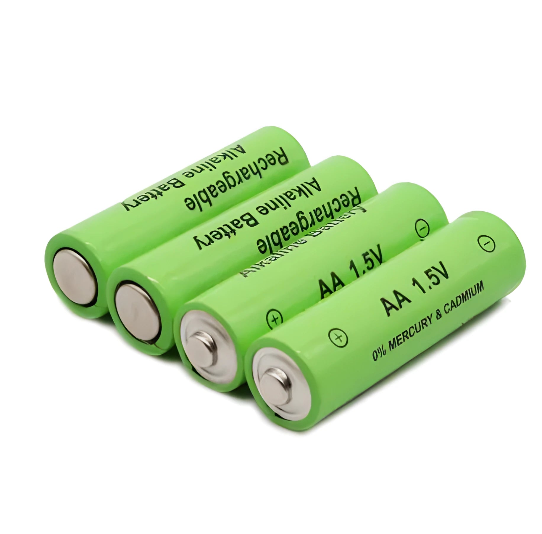 Pack of industrial alkaline rechargeable AA batteries with 3000mAh capacity