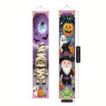 Pair of Halloween couplet hanging flags made from polyester measuring 30x180cm