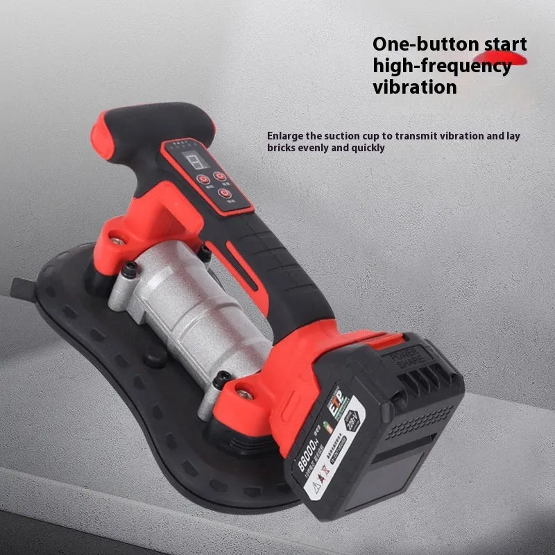 21V cordless tile laying machine with batteries and charger for professional tile installation