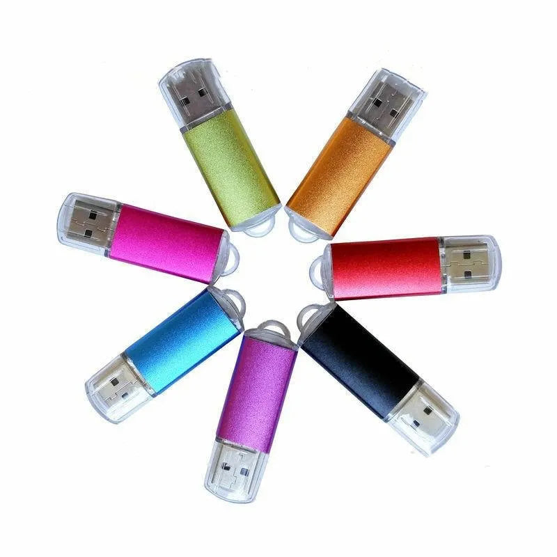 Software encryption lock USB dongle with metal shell showing six colour options