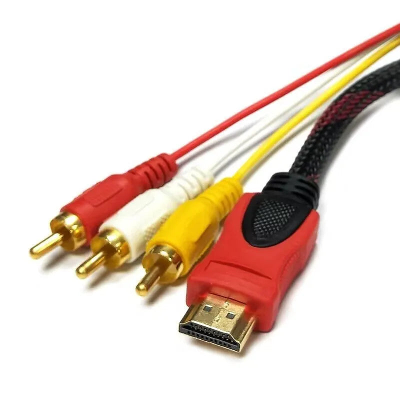 HDMI to AV15M conversion cable with 1.5 metre length and alloy connectors