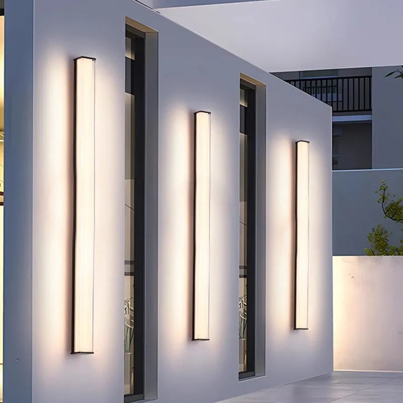 Modern outdoor wall lamp for courtyard, villa or hotel entrance lighting in simple design