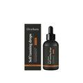 30ml bottle of vegan self tanning drops with dropper, featuring beet root extract and carotene for gradual facial tan