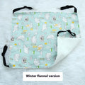 Fleece-lined cat hammock in cloth, sizes S 38x35cm, M 50x40cm, L 60x50cm, winter colours