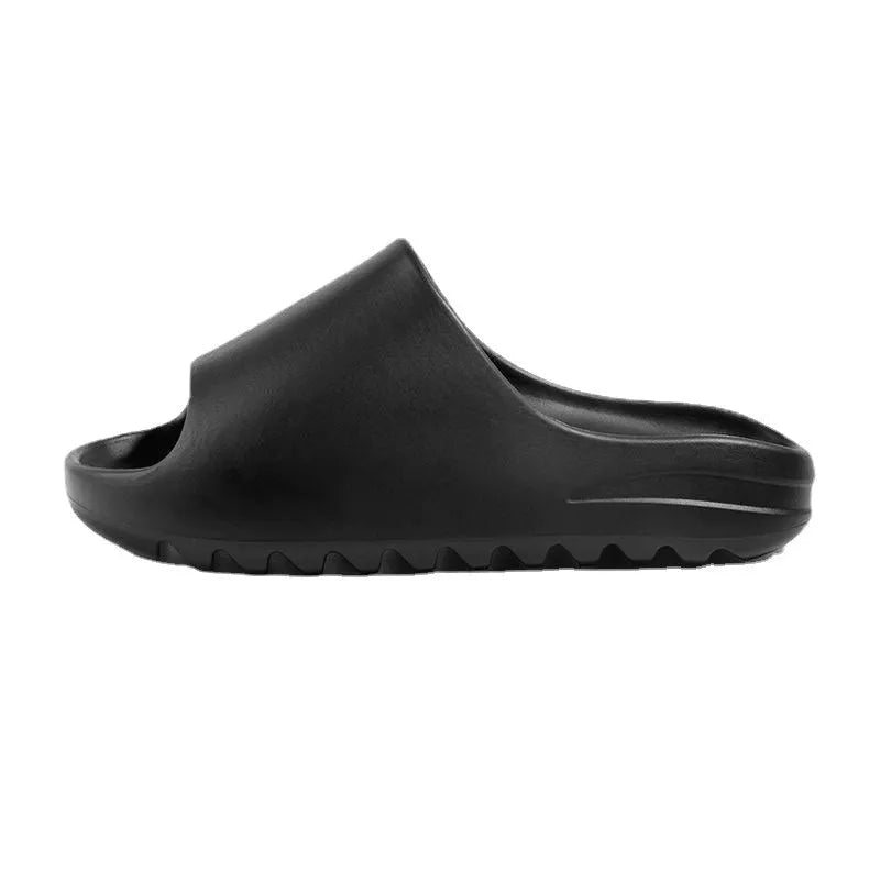 Women's beach slippers with thick EVA soles in youth fashion style, shown in available colours