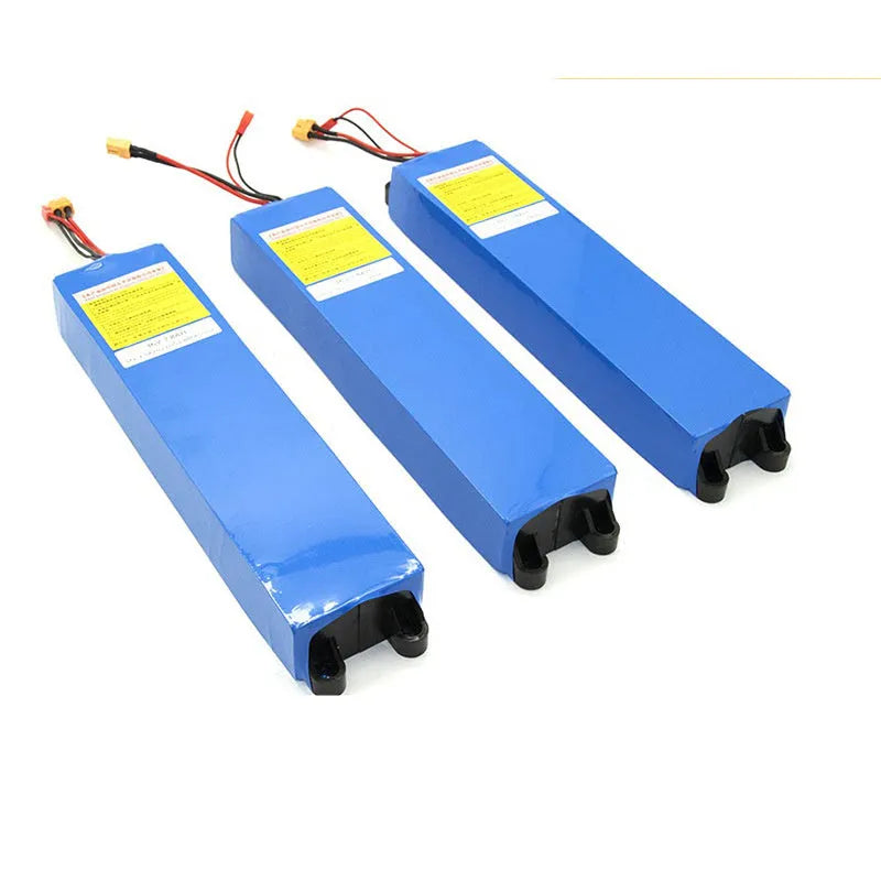 36V electric scooter lithium battery pack showing capacity options for replacement