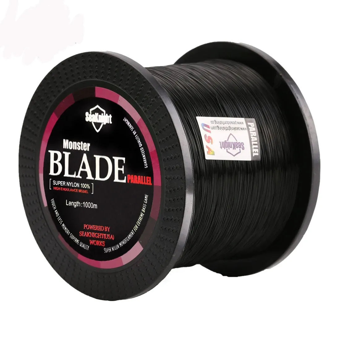 Spool of Seaknight1000 M nylon monofilament fishing line in multiple colour options