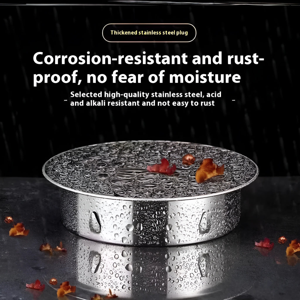 Stainless steel inlay deodorant floor drain cover for bathroom or kitchen installation