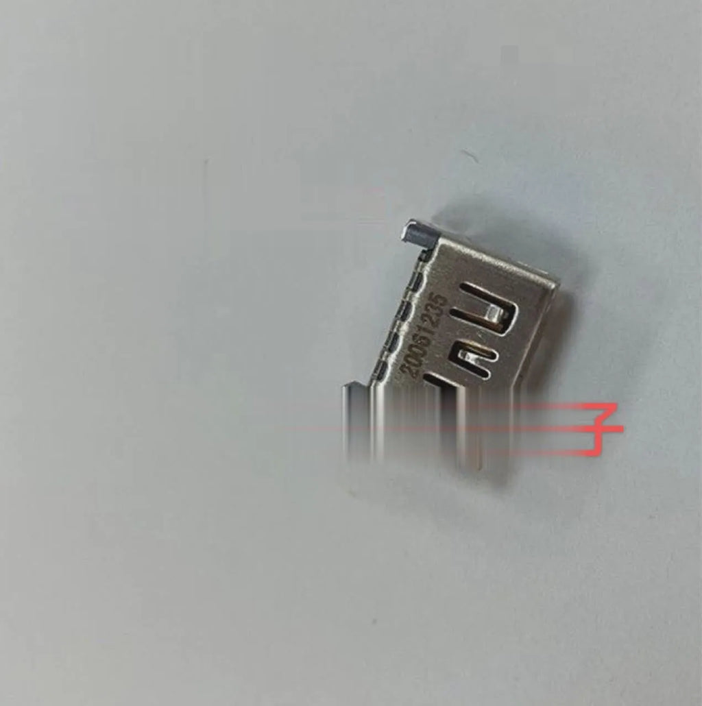 Silver HDMI interface host socket for gaming console repair and accessory replacement