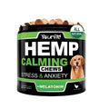 Calm Down and Chew health supplement bottle showing 120 chewable capsules for relaxation and focus.