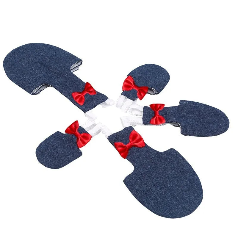 Parrot bird diaper in rattan cotton with metal accessories, available in denim, plaid, and rose red, sizes XS to XL