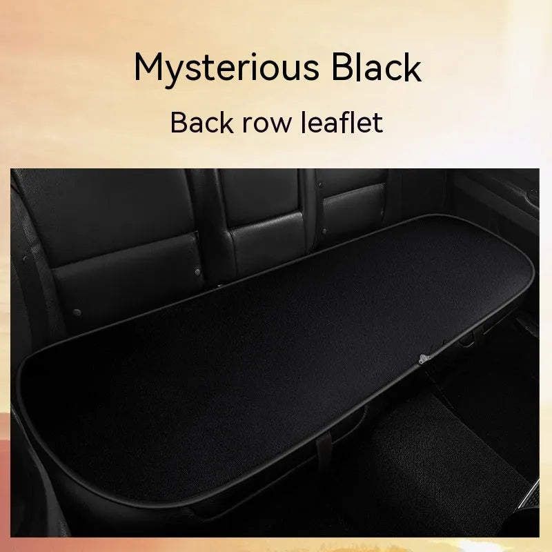 Car heating cushion on vehicle seat showing automatic heating function and cotton fill construction.