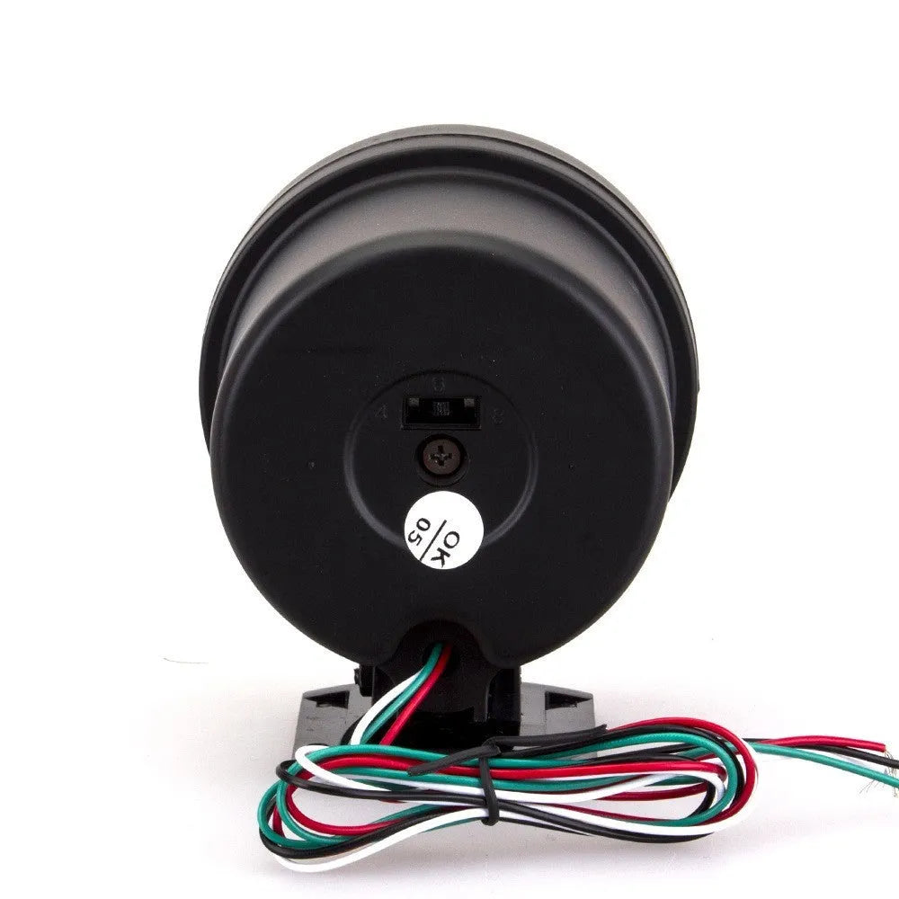 Universal blue light pointer tachometer 0-8000 RPM 95mm black plastic car gauge