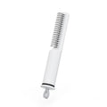 Stainless steel pet dematting comb with rake teeth and comfortable handle for removing mats from dog hair