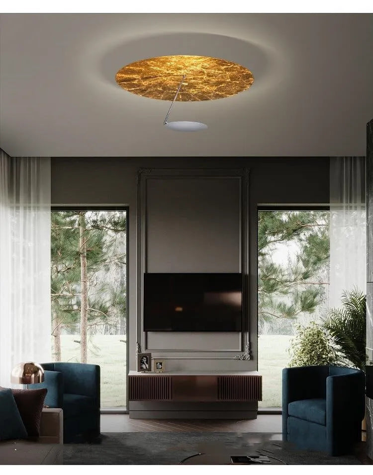 Creative iron art chandelier ceiling lamp 50cm diameter in white or white gold colour with LED warm light