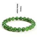 Natural jasper ball bracelet handcrafted from Hetian jade with polished stone beads