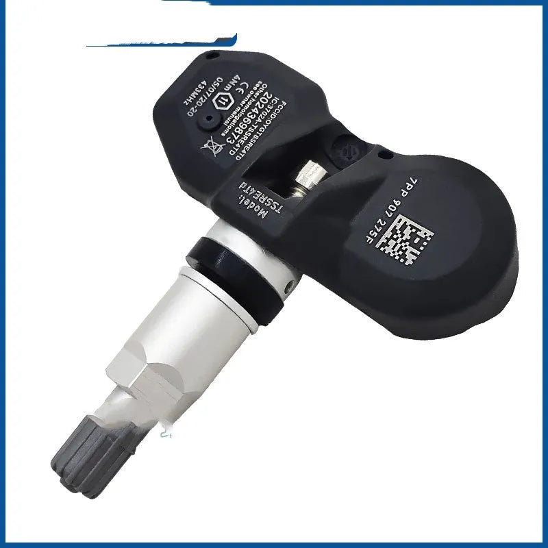 Black Audi tyre pressure monitor sensor for vehicle TPMS replacement