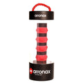 Peak silicone racket hand rubber buckle in black, white, red, green, blue, pink, or purple.