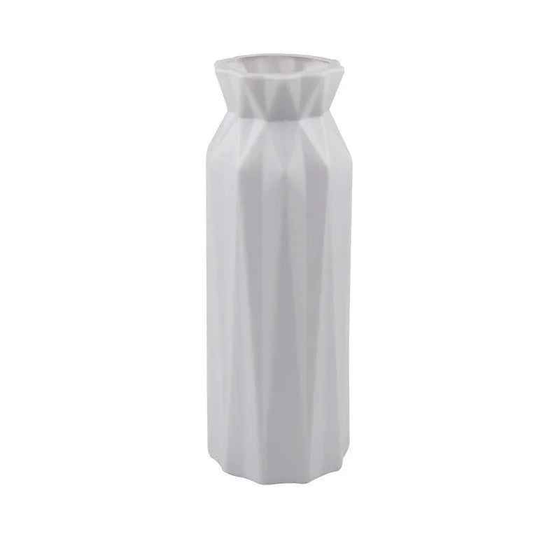 Green gray pink white drop-resistant melamine plastic vase with 7.2cm base diameter