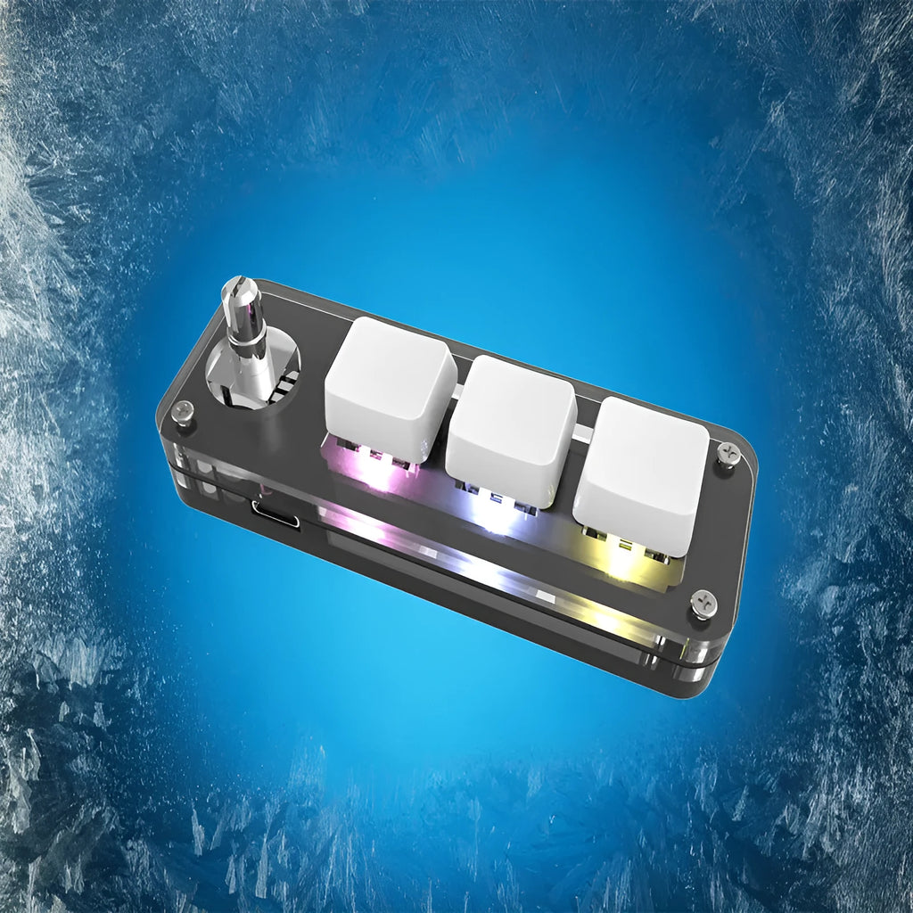 Black or white RGB backlit copy paste keypad with USB cable