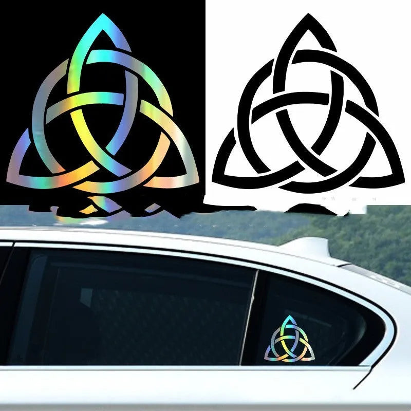 Black vinyl car body sticker applied to a vehicle door panel.