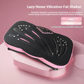 Black smart remote control vibration plate fitness equipment with display panel