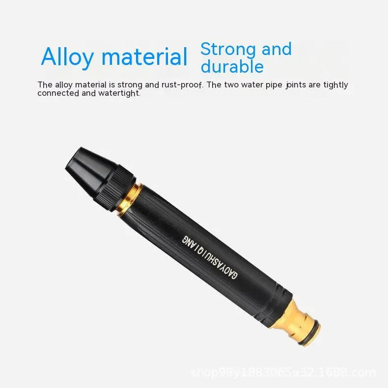 Black King Kong car washing gun with alloy body and straight spray design