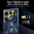 GT10 Pro Android smartphone in Blue or Silver colour with straight plate design showing display