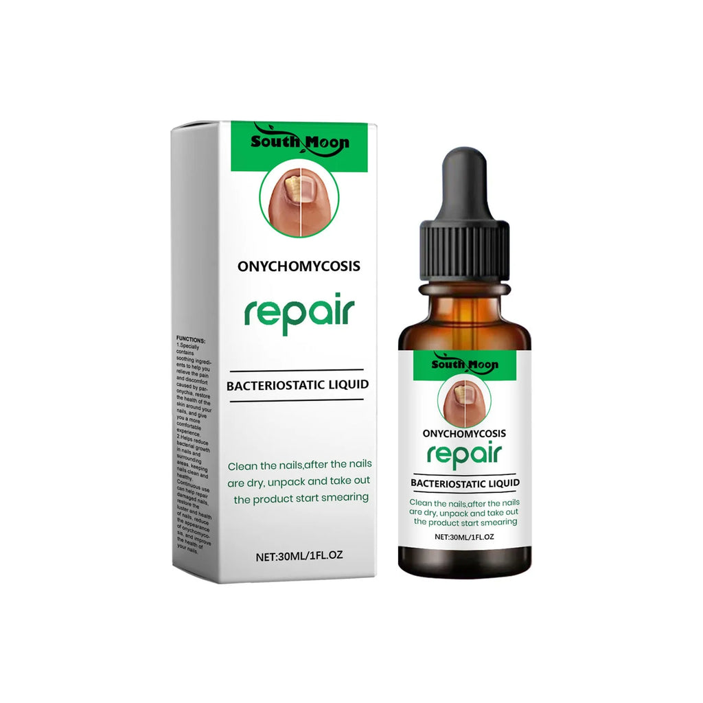 30ml bottle of clear nail nursing solution for gentle daily cleaning