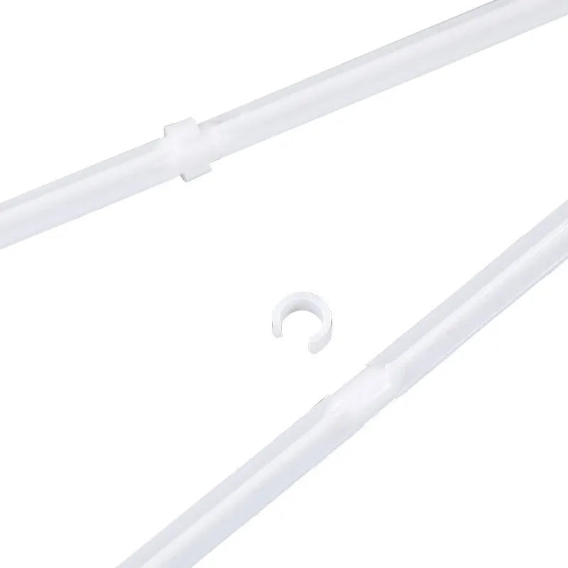 Car window flag pole holder set with 10 white PP plastic mounting clips