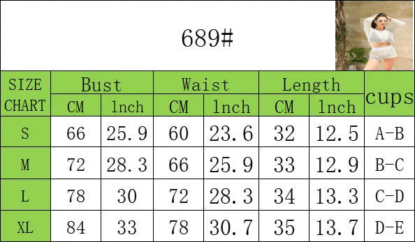 White transparent mesh women's beach swimsuit with matching skirt