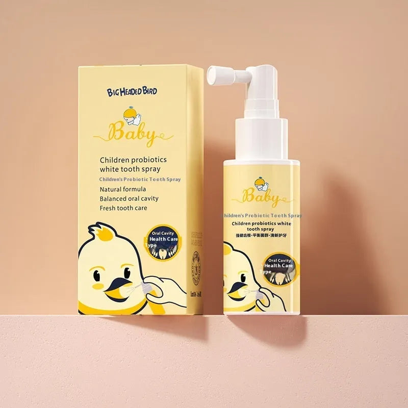 Children's probiotics anticavity oral spray in strawberry and orange flavours, 40ml