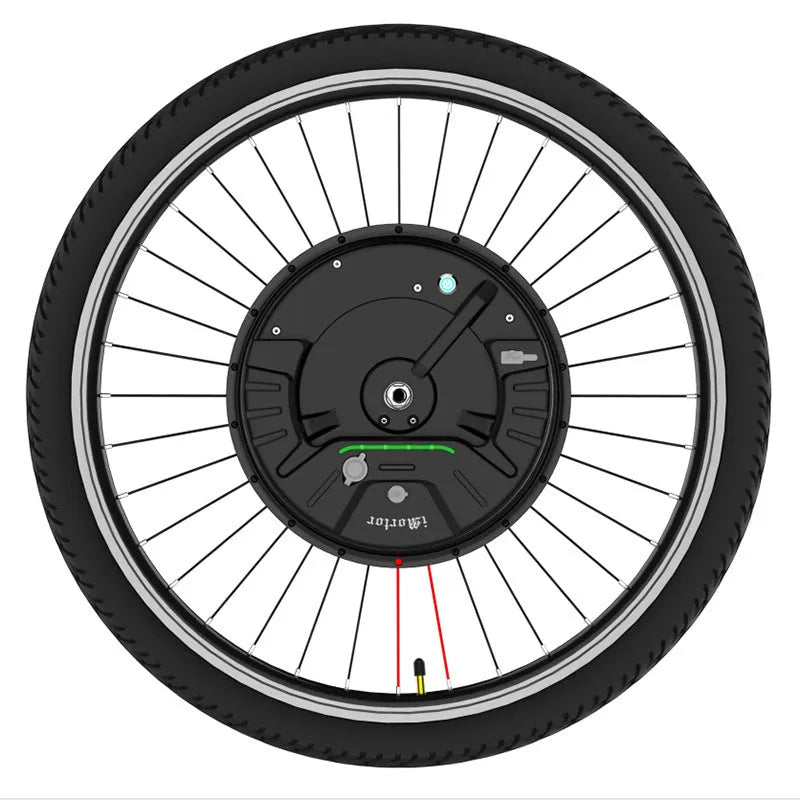 Imotor 3.0 black alloy hub motor conversion wheel for electric mountain bike