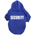 Solid colour warm printed pet clothing in polyester, unisex British style, sizes XS to 9XL, colours blue black red pink grey grey-black