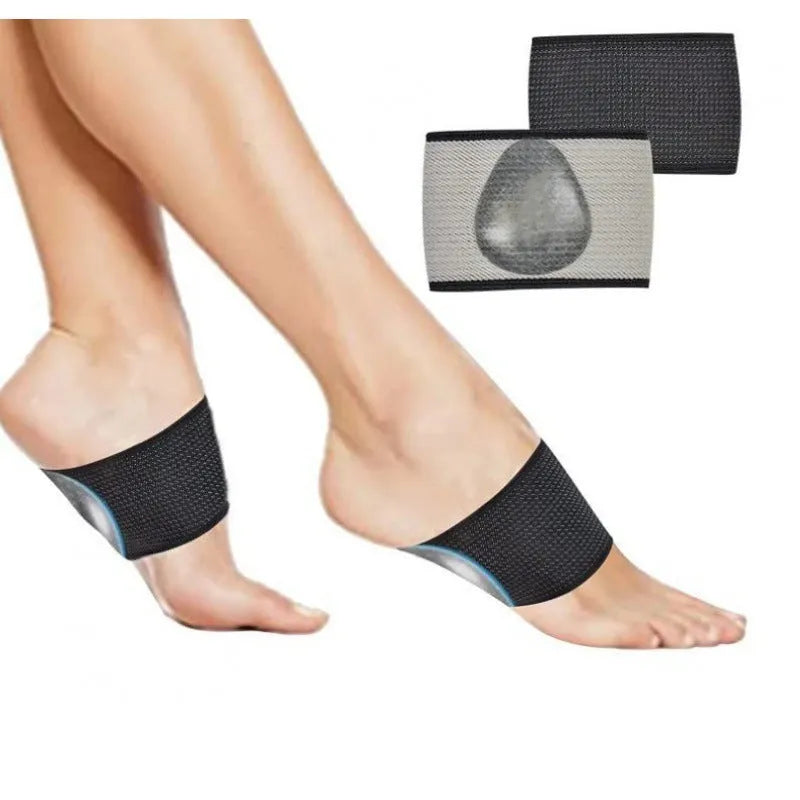 Elastic foot bandage with PU heart pad arch support in ordinary and heart style options