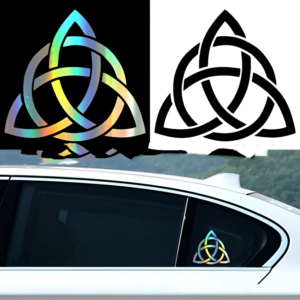 Black vinyl car body sticker applied to a vehicle door panel.