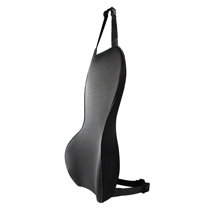 Memory cotton car lumbar support cushion in black, coffee, grey, or off-white colours