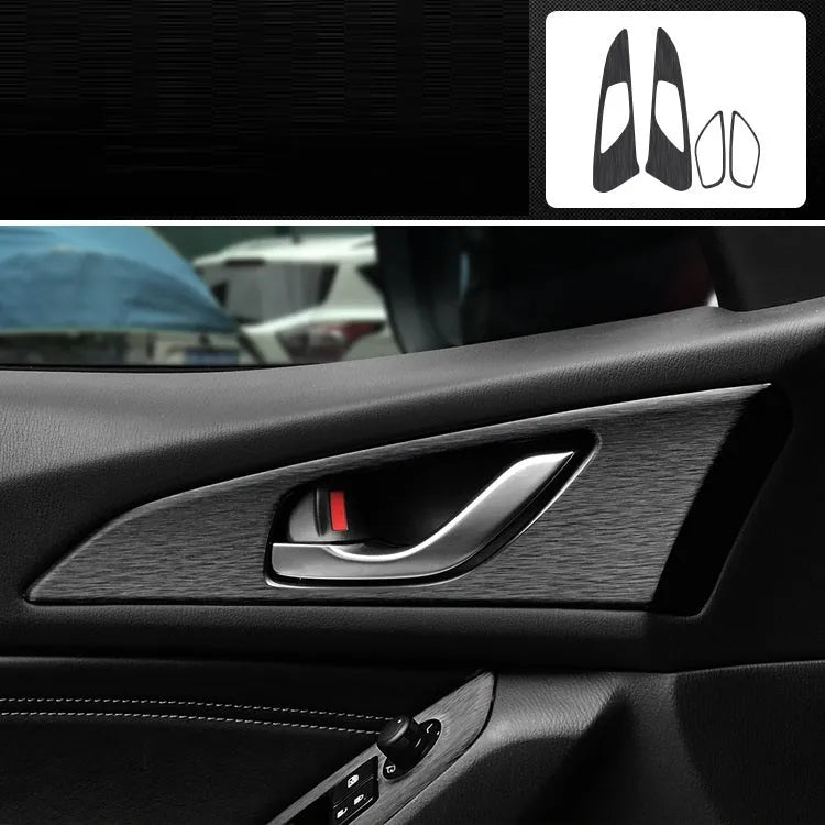 Unksera 3D carbon fibre decorative film sticker kit for car centre console and interior trim.