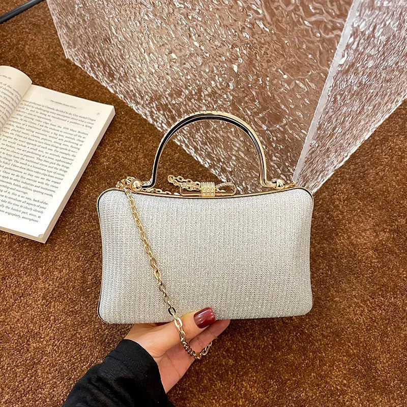 Small felt crossbody bag for women, horizontal square, 20cm wide, 13cm high, 7cm deep, single 112cm strap