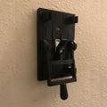 Retro style single-gang mechanical electrical switch panel for exposed wall mounting
