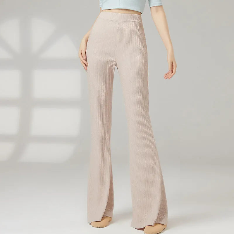 Women's classical dance training pants in solid colours for sports dance practice